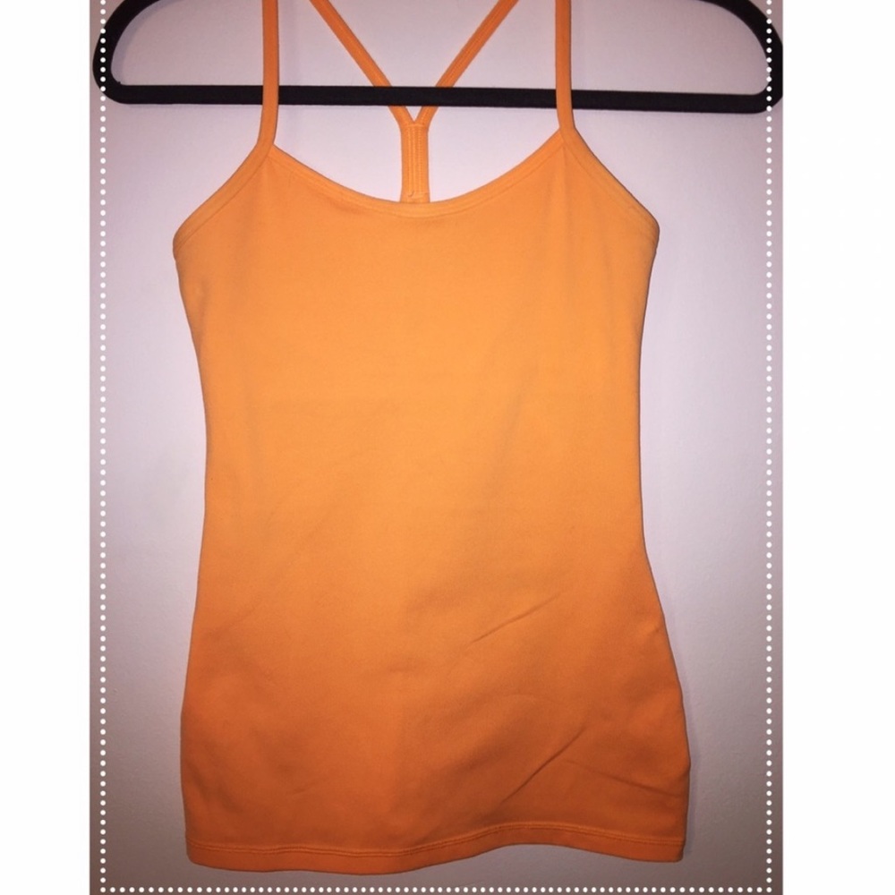 Orange lululemon tank